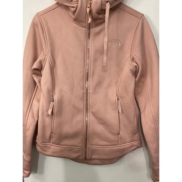 THE NORTH FACE Women's Pink Zip Up Hoodie Fleece Lined Size Small Pockets - Picture 5 of 9